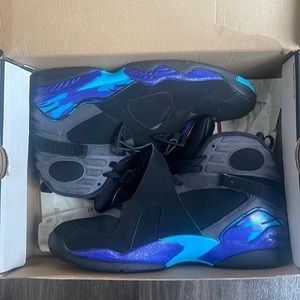 Black and turquoise Jordan 8 retro